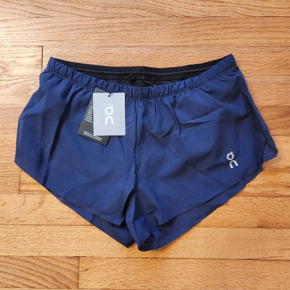 On Running Navy Blue Athletic Shorts